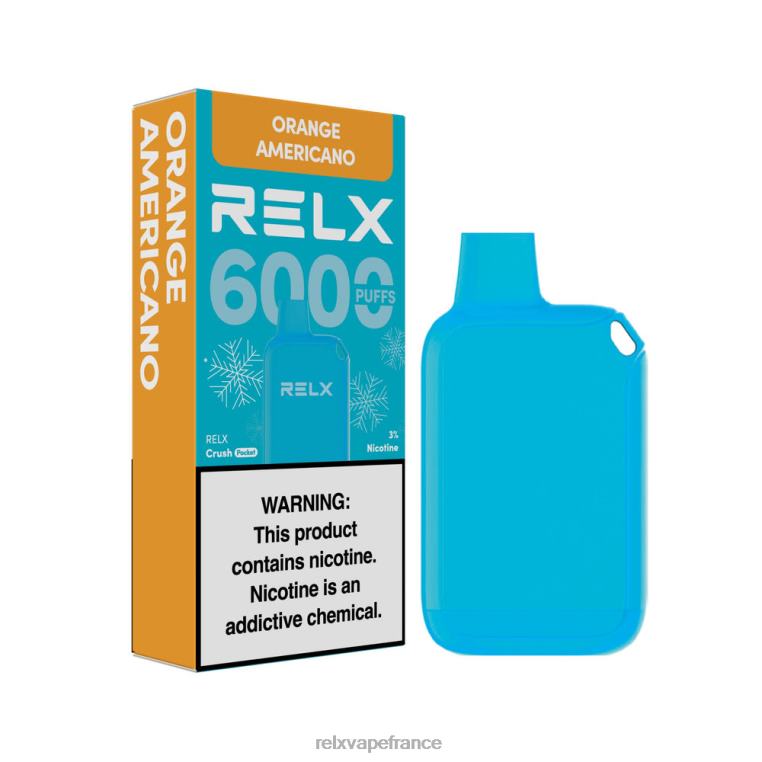 RELX Top Flavors | orange américaine RELX Crush Pocket 6000 glacé T0H6415